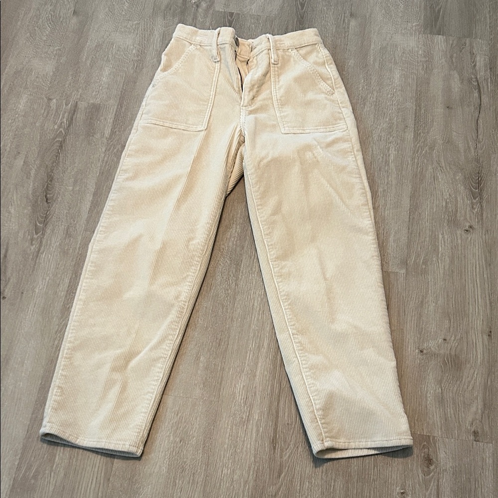 Corduroy women’s off white Pants